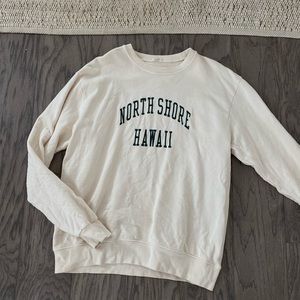 Brandy Melville North Shore Hawaii Crewneck Sweatshirt